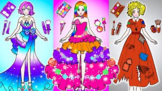 [🐾paper dolls🐾] Rich vs Poor Friend and Wife Selection Application | Rapunzel Family