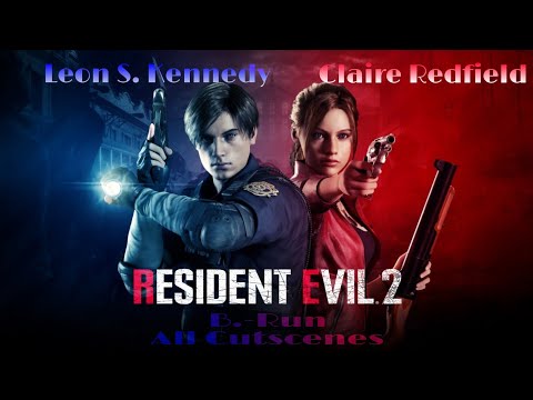 Resident Evil 2 Remake: Leon & Claire Story (All Cutscenes) B-Run // 2nd-Run