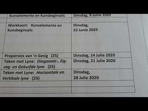 SKEPPENDE KUNSTE GRAAD 8: 08 Julie 2020 - periode 4 (08084)