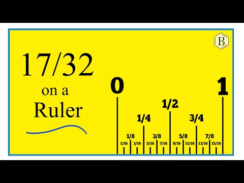 How to Find 17/32 on a Ruler or Tape Measure
