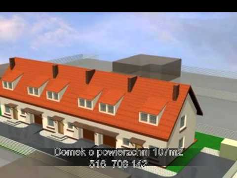 Dom w zabudowie szeregowej z garażem o powierzchni 107 m2