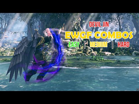 Devil Jin EWGF Combos: Easy - Hard | Tekken 8