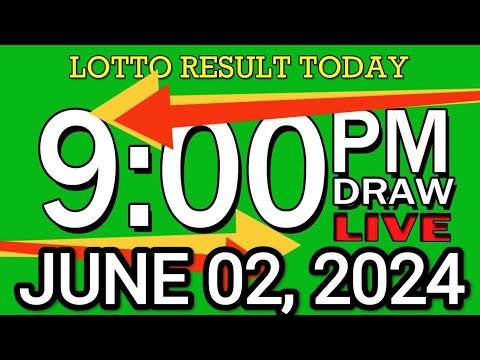 LIVE 9PM LOTTO RESULT TODAY JUNE 02, 2024 #2D3DLotto #9pmlottoresultjune2,2024 #swer3result