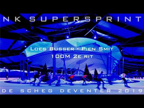 Loes Busser - Pien Smit 100m 2e rit NK Super Sprint De Scheg Deventer 2019