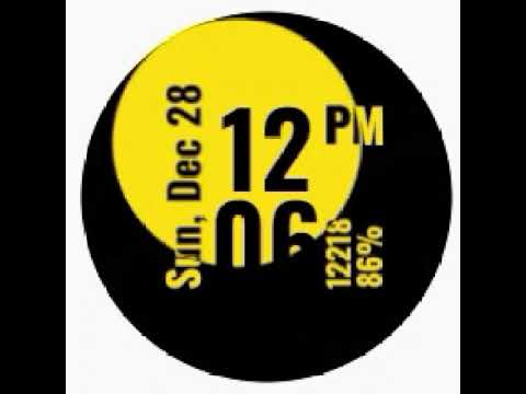QQ02 Circle Watch Face