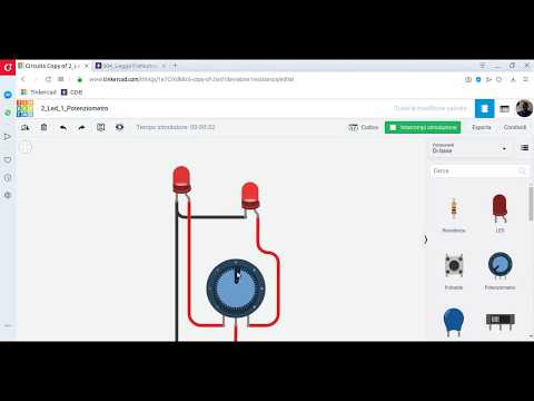 Circuito 2 Led 1 Potenziometro