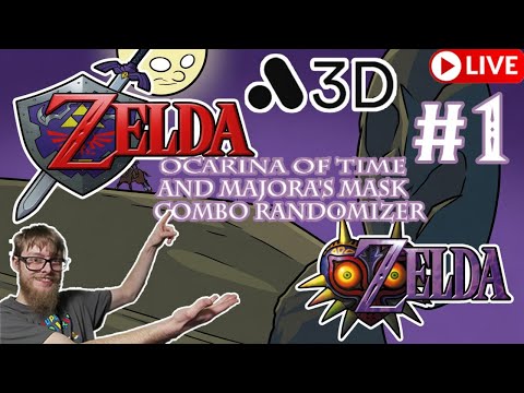 🔴 PART 1! Zelda Ocarina of Time/Majora's Mask Combo Randomizer! On A Analogue 3D!! 1440p!