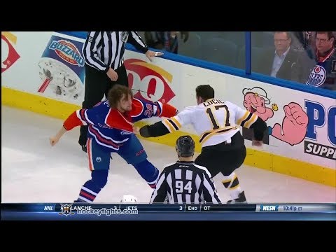 Milan Lucic vs Luke Gazdic Dec 12, 2013