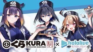 Thumbnail for Kura Revolving Sushi Bar x hololive English Collab! #sponsored