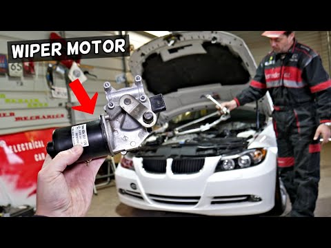 WINDSHIELD WIPER MOTOR REPLACEMENT REMOVAL BMW E90 E91 E92 E93 316i 318i 320i 323i 325i 328i 330i