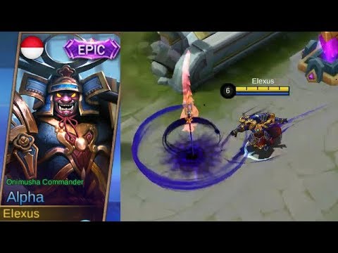 Alpha Epic Skin Remodel Onimusha Commander Gameplay (Better or Worse..?) - Mobile Legends