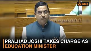 UM Pralhad Joshi Takes Charge as Education Minister | DD India Live | 7 AM IST