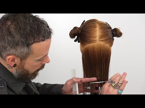 How to cut hair straight | Creating a precision bottom...