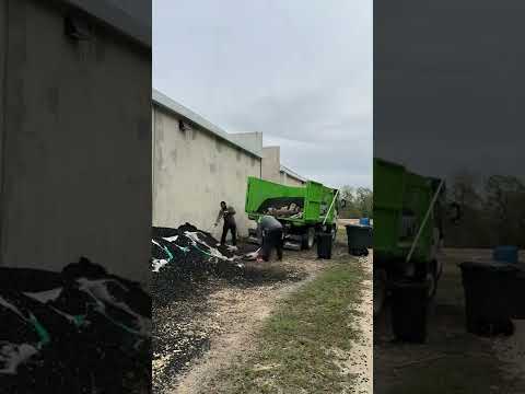 Removing 10 Tons of Shredded Tires Part 1 - San Antonio, TX