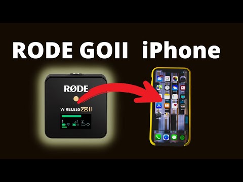 How to record audio with RODE GO II on an iPhone