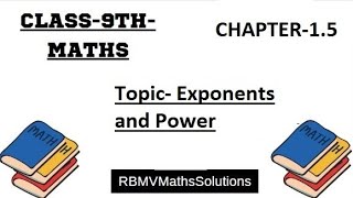 Exponents nd Powers //Powers wale sums kaise kre 📝 Class 9 th Chapter 1 ,EX-1.5 All solutions 📝📝