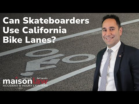 Can skateboarders use California bike lanes?