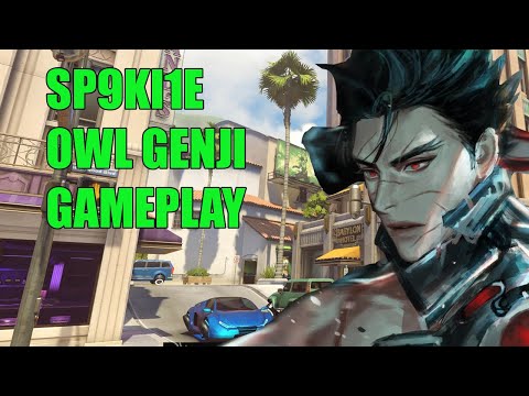 SP9RK1E INSANE OWL GENJI GAMEPLAY - TOP 500 OVERWATCH SEASON 28