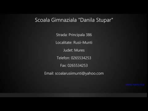 Scoala Gimnaziala "Danila Stupar" Rusii-Munti