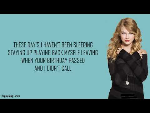 Download Taylor Swift Back Together December Lyrics 3gp Mp4 Codedwap
