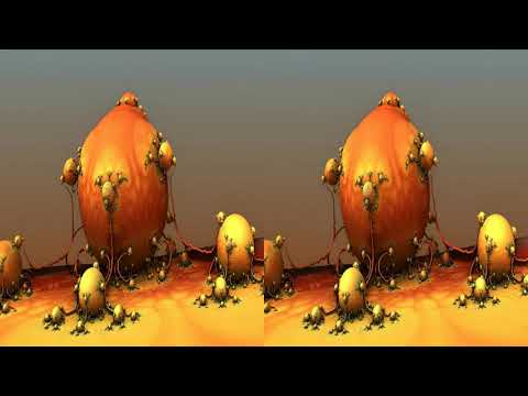 The Bugs Connection 3D, stereoscopic, SBS, HD, fractal