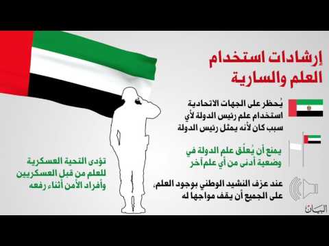 فيديوغرافيك البيان يشرح أحكام وإرشادات استخدام علم الإمارات ودلالاته ومعانيه