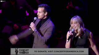 Melissa Benoist &amp; Chris Wood - &quot;Old-Fashioned Wedding&quot; | Concert For America Sept 21, 2019