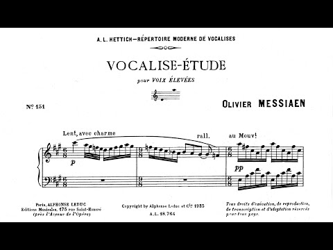 Messiaen, Olivier (1935): Vocalise-étude pour voix élevées — Ingrid Kappelle/Håkon Austbø