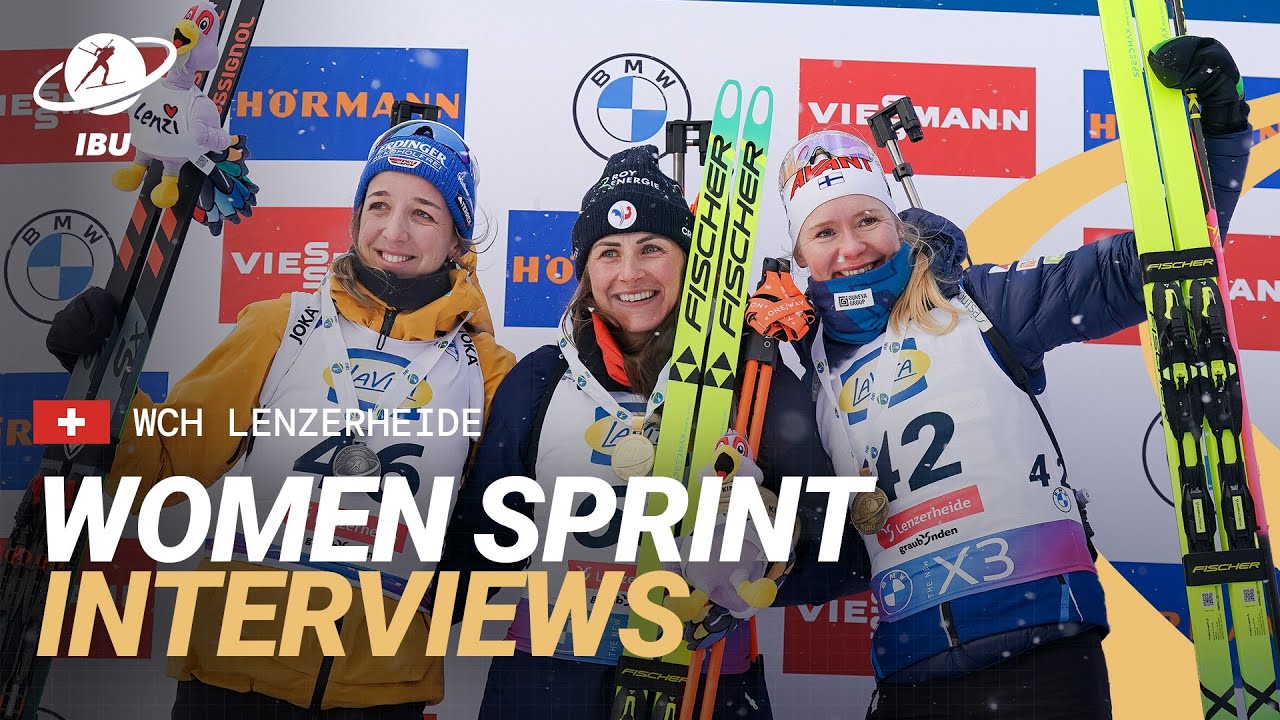 Lenzerheide 2025: Women Sprint Medallists Interviews