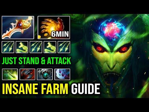 How to Insanely Fast Farm Medusa 6Min Midas with Rapier Multishot 1v5 Just Stand & Hit DotA 2