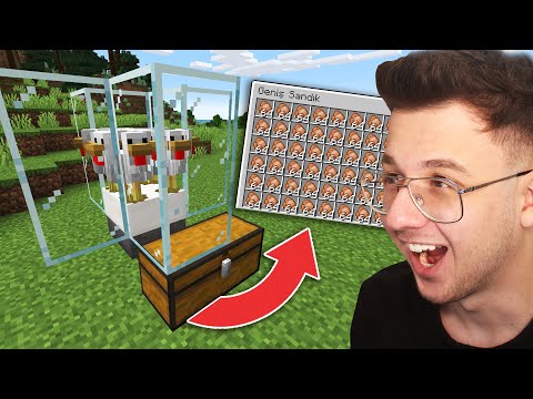 MINECRAFT'ta OTOMATİK TAVUK FARMI KURDUM - Bölüm 4