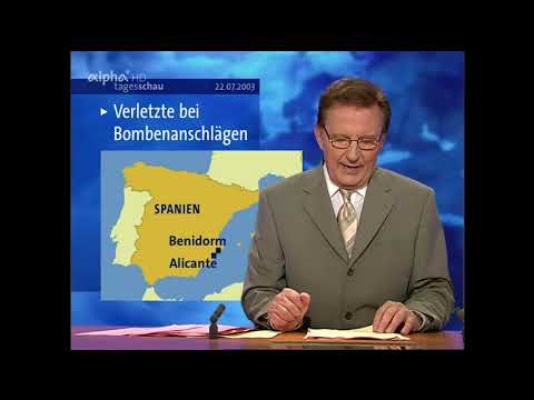 Tagesschau 2003 - vom 22.07.2003 - #Spanien #Terror #Nachrichten #Politik #Tagesschau vor 20 Jahren
