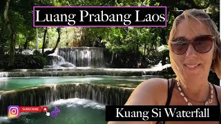 Beautiful Kuang Si Waterfall  Luang Prabang, Laos