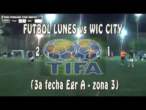 2 FUTBOL LUNES vs WIC CITY 1 - 3a fecha Egr A zona 3  -  28/08/2016