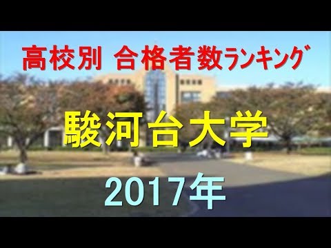 臨床検査学科 駿河台大学 高校別合格者数ランキング 2017年【グラフでわかる】