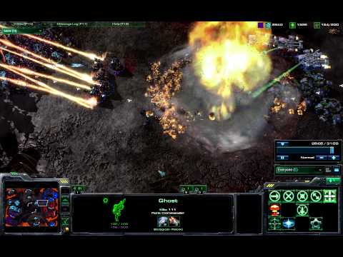 Greatest Nuke EVER!! 1 Ghost, 1 Nuke, 110 Kills!! SC2