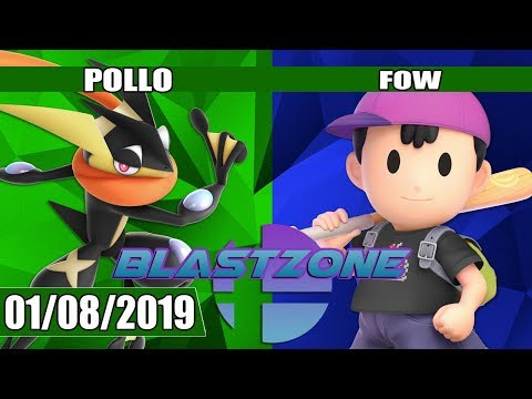 PSG Blastzone: Pollo (Greninja/Lucina) vs FOW (Ness) - Winners Qtrs