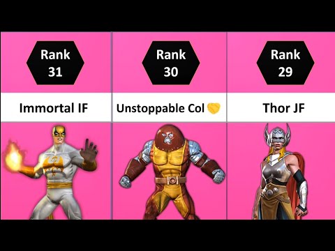 MCOC ALL 33 Mystic Champs Ranked | MCOC 2022 |  Marvel Contest Of Champions