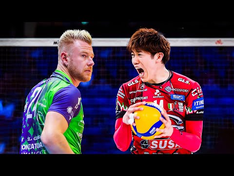 Yuki Ishikawa VS Ivan Zaytsev | Perugia vs Monza | SuperLega 2024