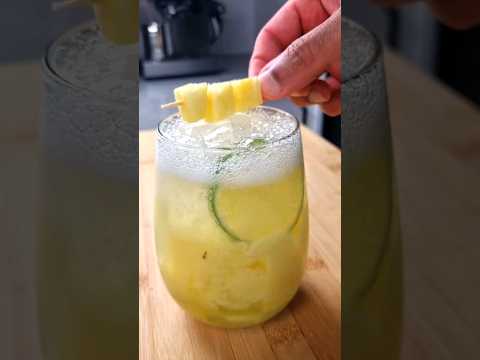 Pineapple Lime Mocktail | No Alcohol Mojito