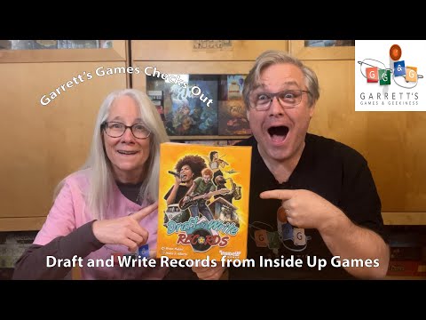 Garrett's Games Reviews: Draft and Write Records from Inside Up Games