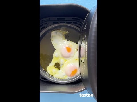 Crispy air fried eggs - better than pan fried!