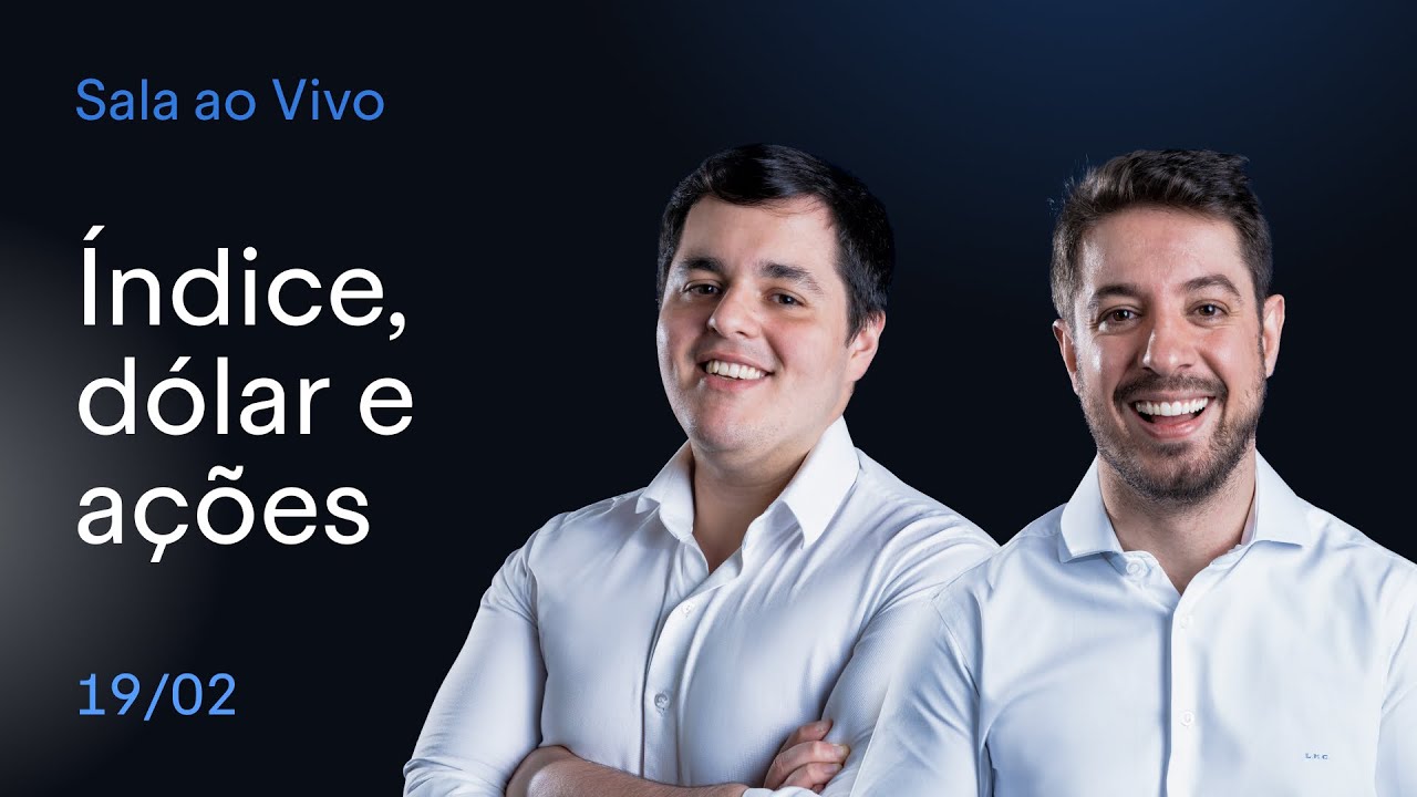 ANÁLISE TÉCNICA E DAY TRADE AO VIVO | Índice, Dólar e Ações | BTG Trader 19/02/2025