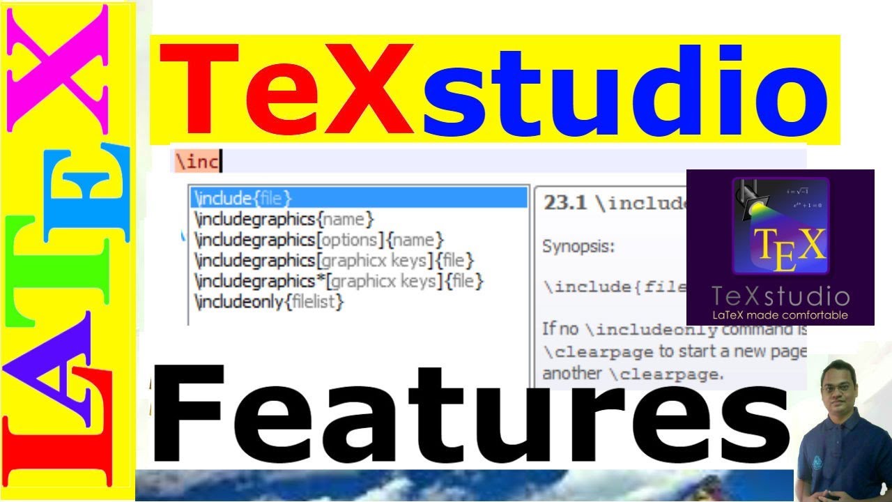 Features of TeXstudio (LaTeX Basic Tutorial-32)