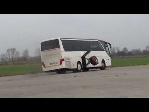 Speed Stability Turning Test on a Luxury Setra Bus