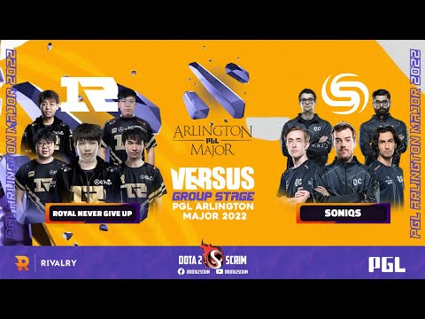 Royal Never Give Up vs Soniqs - PGL Arlington Major 2022 - Group Stage - BO2