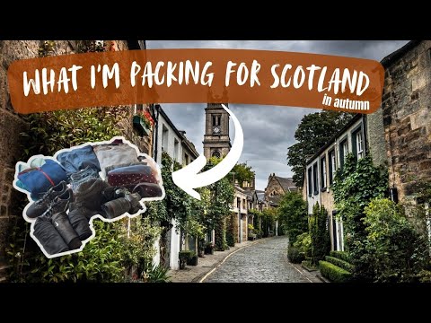 what i'm packing for nine days in scotland in autumn 🏴󠁧󠁢󠁳󠁣󠁴󠁿🍁