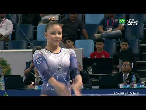 PAN DE GINÁSTICA ARTÍSTICA 2022 - Flavia Saraiva conquista a medalha de prata no solo