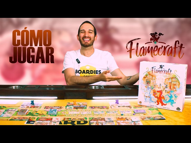 Vídeo relacionado con Juego de Mesa Flamecraft | Estrategia Dragon Fantasy Fun para niños y Adultos a Partir de 10 años, 1 a 5 Jugadores, 60 Minutos de Juego, Lucky Duck Games
