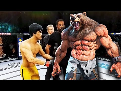 UFC 4 | Bruce Lee vs. Bear Man (EA Sports UFC 4)
